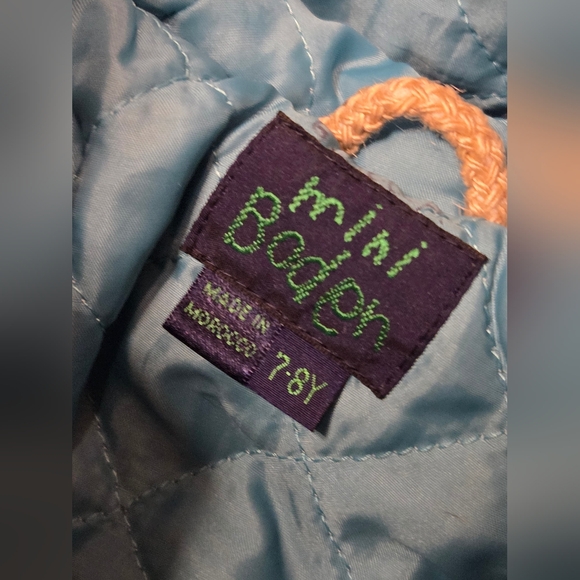 Mini Boden Purple Wool Blend Duffle Coat - Picture 7 of 11